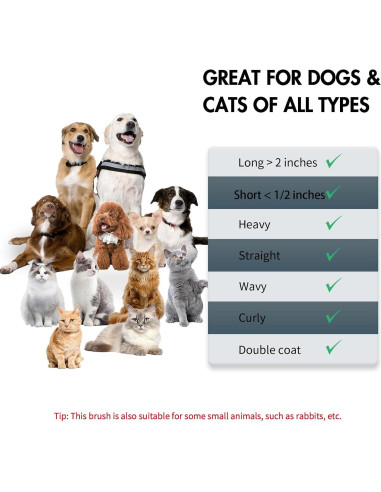 Cepillo Autolimpiante para Mascotas Joy-Pet, Negro, 19cm