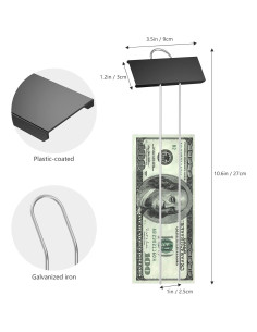 Paquete de 30 Etiquetas de Metal para Jardín STARTOSTAR - Negro 2