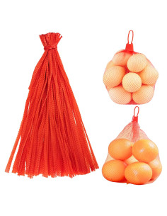 Bolsas de Malla Reutilizables 100 Pcs Rojo 20 Pulgadas