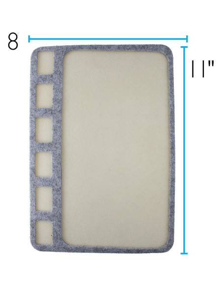 Alfombrilla de Tesoros Beadsmith 20.3x27.9cm Suave con Compartimentos Alfombrilla de Tesoros Beadsmith 20.3x27.9cm Suave con Compartimentos