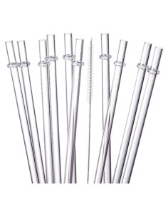 Popotes Reutilizables VITEVER 24 Piezas 26.67 cm Transparentes