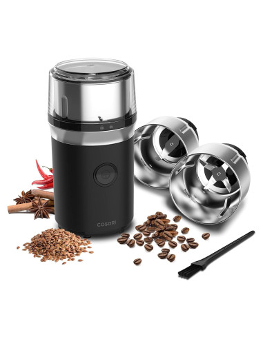 Molinillo de Café Eléctrico COSORI 2 en 1 70g Negro