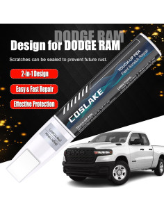Pintura de Retoque COSLAKE Billet Silver Metallic 12ml para Dodge Ram 2