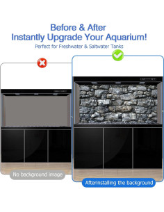 Fondo de Acuario Adherente Estático ADQST 30x60 cm Ultra HD 2