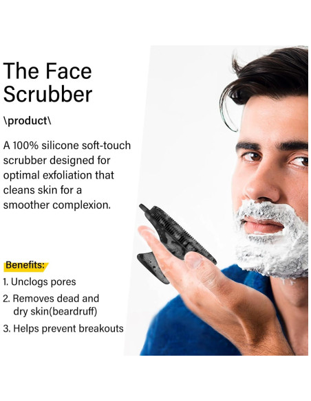 Paquete de 2 cepillos faciales QiaKeoo de silicona para piel sensible Paquete de 2 cepillos faciales QiaKeoo de silicona para piel sensible