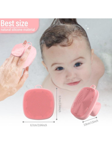 Paquete de 2 cepillos faciales QiaKeoo de silicona para piel sensible