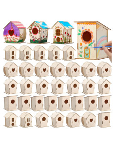Kits de Casas para Aves de Madera DoubleFill - 100 Piezas