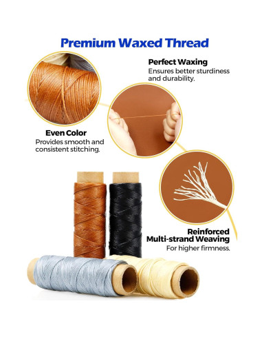 Kit de Reparación de Cuero PLANTIONAL 31 Piezas con Estuche