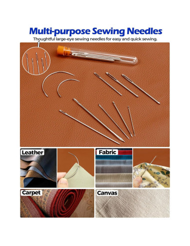 Kit de Reparación de Cuero PLANTIONAL 31 Piezas con Estuche