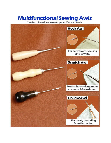 Kit de Reparación de Cuero PLANTIONAL 31 Piezas con Estuche