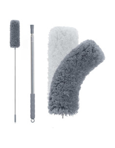 Plumero Extensible BOOMJOY de Microfibra 254 cm Gris Oscuro