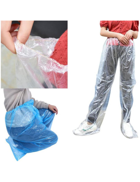 Paquete de 4 Pantalones de Lluvia Desechables DeaHea Unisex