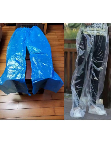 Paquete de 4 Pantalones de Lluvia Desechables DeaHea Unisex