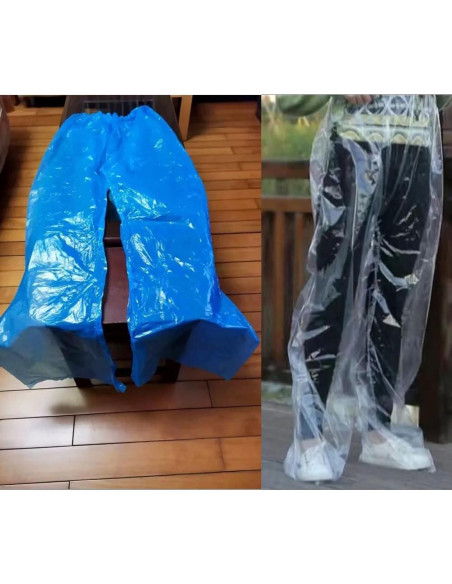 Paquete de 4 Pantalones de Lluvia Desechables DeaHea Unisex