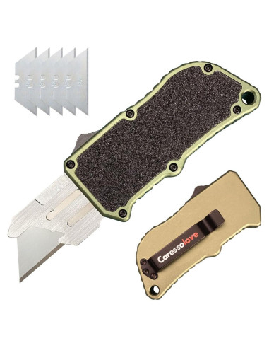 Cuchillo Utilitario Retráctil Caressolove con 5 Hojas SK5