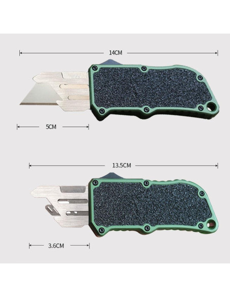 Cuchillo Utilitario Retráctil Caressolove con 5 Hojas SK5 Cuchillo Utilitario Retráctil Caressolove con 5 Hojas SK5