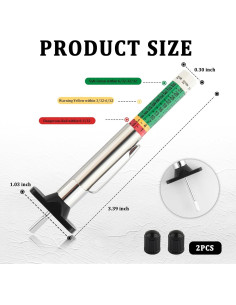 Medidor de Profundidad de Banda de Rodadura CXCCOI 2PCS 2