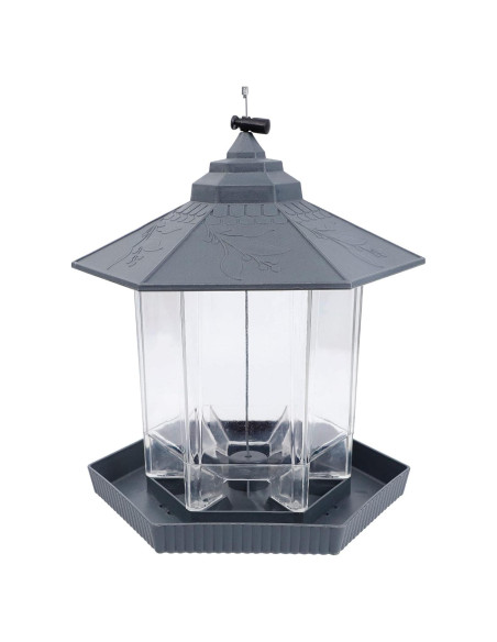 Comedero Colgante para Aves Twinkle Star 0.98 kg Gris Claro