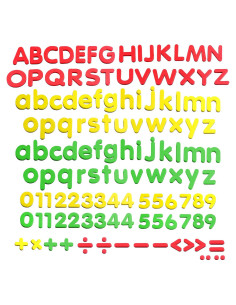 SpriteGru 123 Piezas Letras y Números Magnéticos para Niños