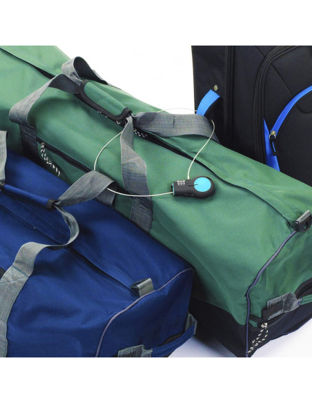 Candado TSA Lewis N. Clark con Cable de Acero 76.2cm Azul Candado TSA Lewis N. Clark con Cable de Acero 76.2cm Azul