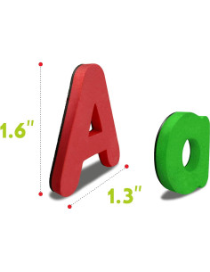 SpriteGru 123 Piezas Letras y Números Magnéticos para Niños 2