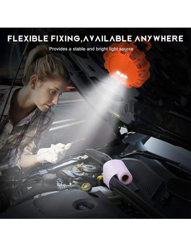 3 PCS Señales de Carretera LED SHMZK Recargables 9 Modos