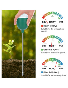 Medidor de Humedad del Suelo Naiades P408 Verde - Sin Batería 2