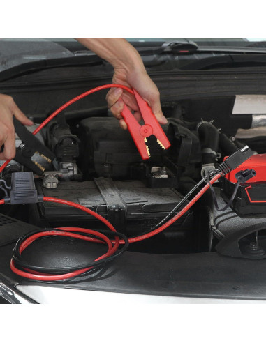 Pinzas de Cocodrilo 10AWG YETOR con Adaptador SAE 0.61m