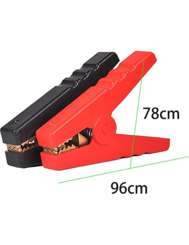 Pinzas de Cocodrilo 10AWG YETOR con Adaptador SAE 0.61m