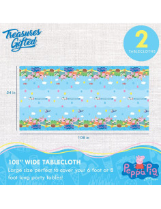 Manteles Rectangulares Peppa Pig Treasures Gifted - 2 Pzas 137x274 cm 2