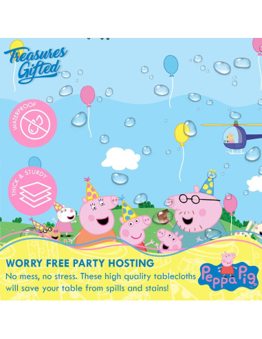 Manteles Rectangulares Peppa Pig Treasures Gifted - 2 Pzas 137x274 cm