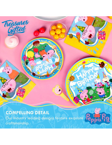 Manteles Rectangulares Peppa Pig Treasures Gifted - 2 Pzas 137x274 cm