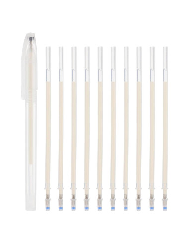 Recargas de Bolígrafos Borrables PATIKIL 10 Pcs 1mm Beige