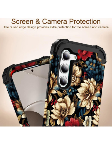 Funda 3 en 1 SleekCover para Samsung Galaxy A14 6.6" Floral