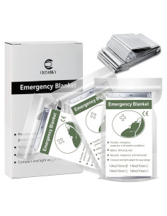 Mantillas Térmicas Mylar Crisonky - Paquete de 3, 130x210 cm