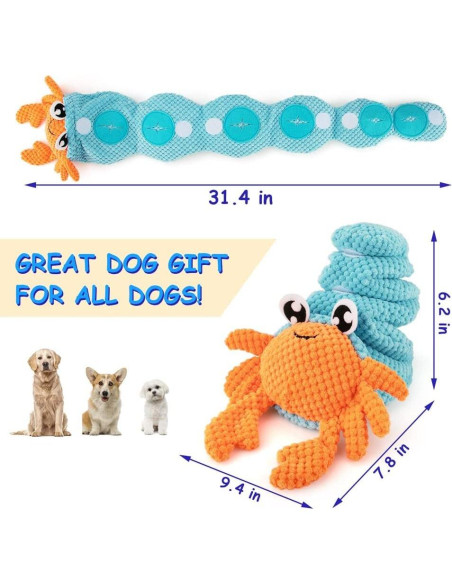 Juguete Interactivo para Perros AWOOF Cangrejo Ermitaño 7.37cm