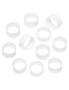 Sujetadores de Cable de Silicona ONLYKXY 500 Piezas 8x5mm Blancos