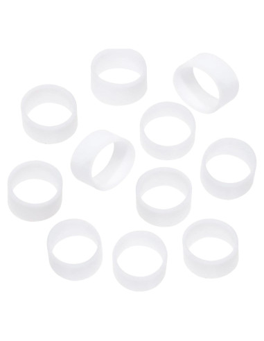 Sujetadores de Cable de Silicona ONLYKXY 500 Piezas 8x5mm Blancos