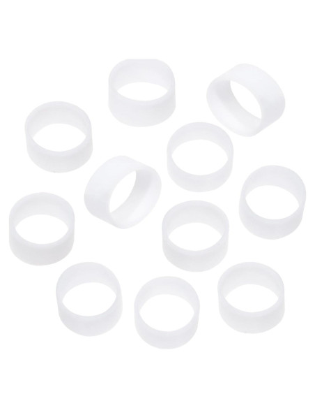 Sujetadores de Cable de Silicona ONLYKXY 500 Piezas 8x5mm Blancos