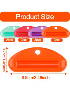 Exprimidor de Pasta de Dientes BOXOB 8 Piezas Reutilizables 2