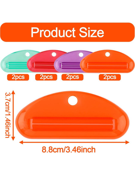 Exprimidor de Pasta de Dientes BOXOB 8 Piezas Reutilizables