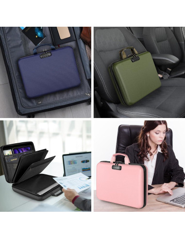 Organizador de Documentos Aobteeny a Prueba de Fuego y Agua