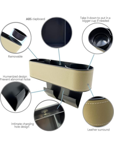 Soporte para Tazas y Organizador de Espacio CMWWYFC Beige