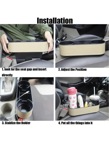 Soporte para Tazas y Organizador de Espacio CMWWYFC Beige Soporte para Tazas y Organizador de Espacio CMWWYFC Beige