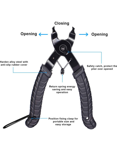 Kit de Reparación de Cadena de Bicicleta Aunocy - 8 Piezas