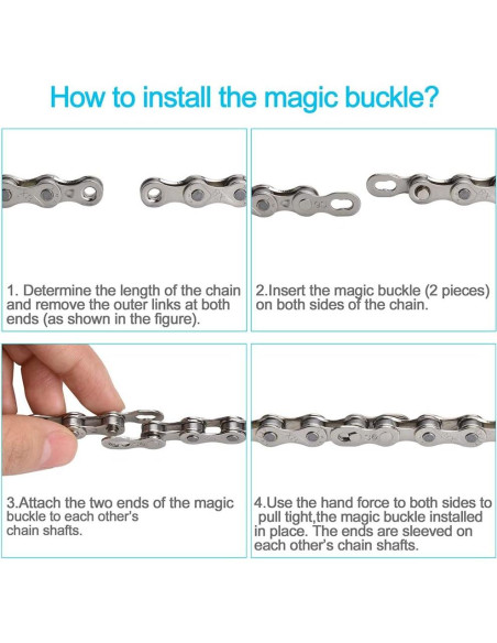 Kit de Reparación de Cadena de Bicicleta Aunocy - 8 Piezas