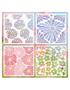 Plantillas de Pared Reutilizables Felixcraft 20x20 cm 4 Piezas