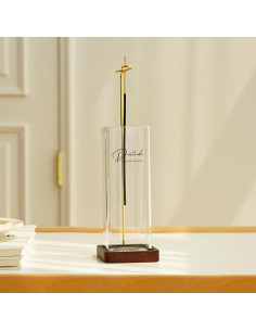 Soporte de Incienso de Vidrio Dostende - Diseño Gota 25.4cm 2