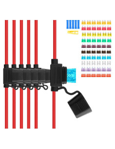 Kit de Soportes de Fusibles Inline 12AWG MKBKLLJY 6 Piezas