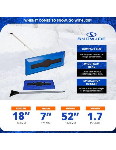 Scraper de Hielo Snow Joe SJBLZD 6 Pack con Linterna LED